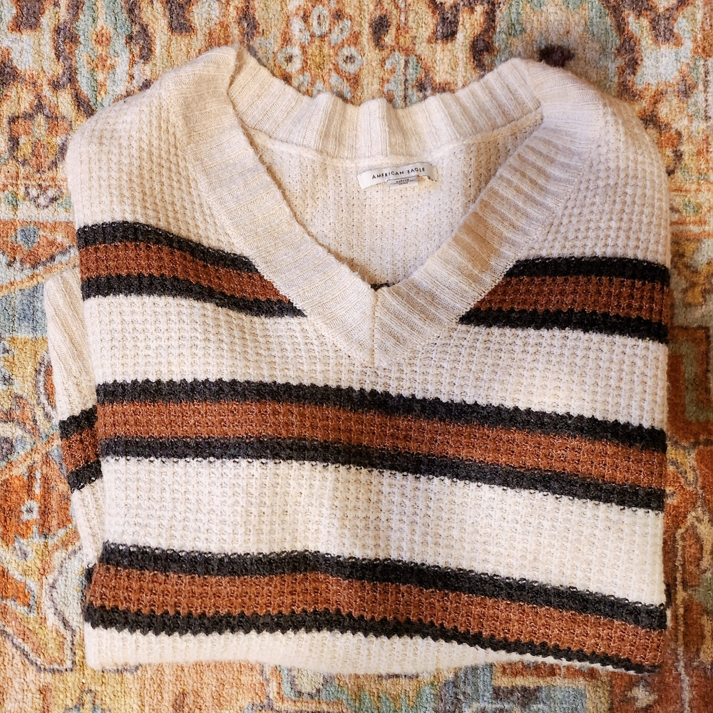 American Eagle Striped Sweater